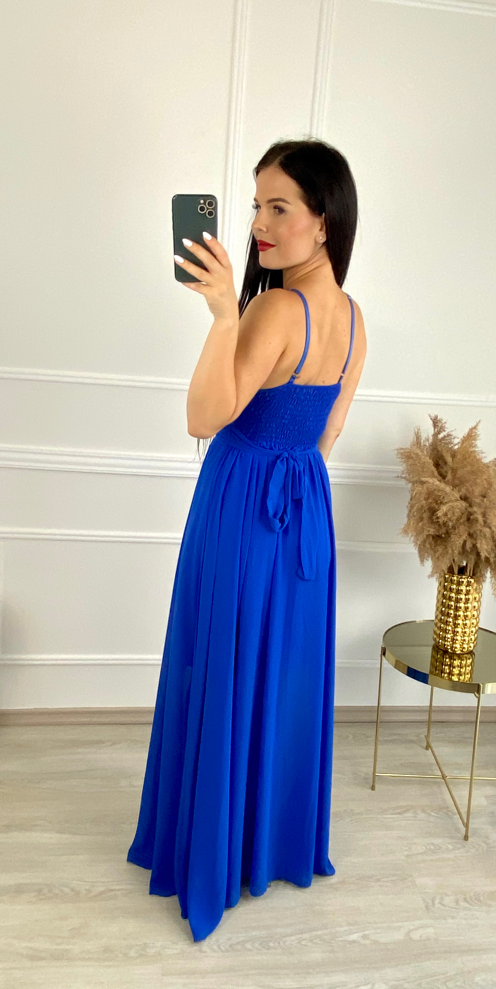 Dlouhé šaty Tiffany/modré