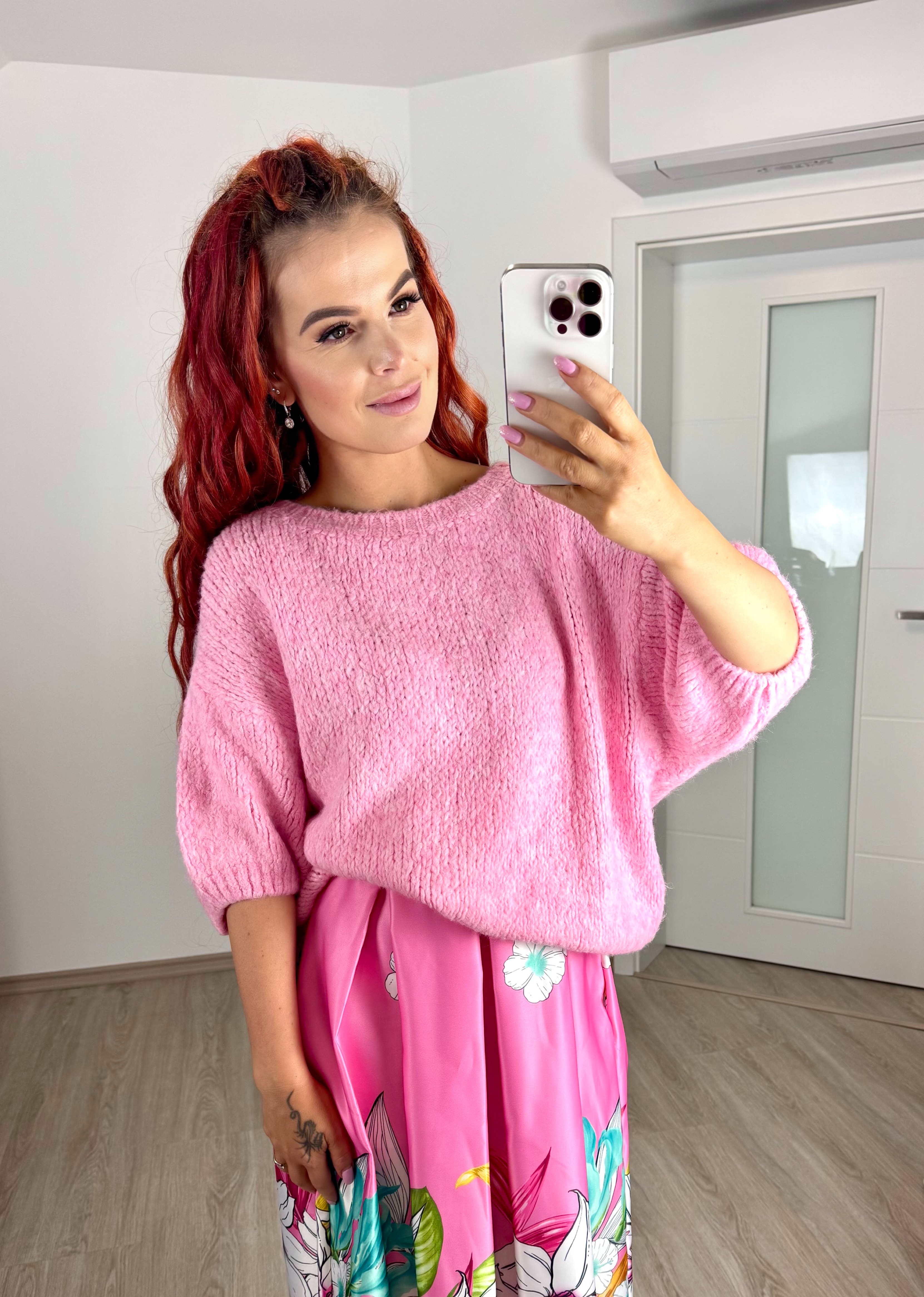 Svetrová halenka/ růžové