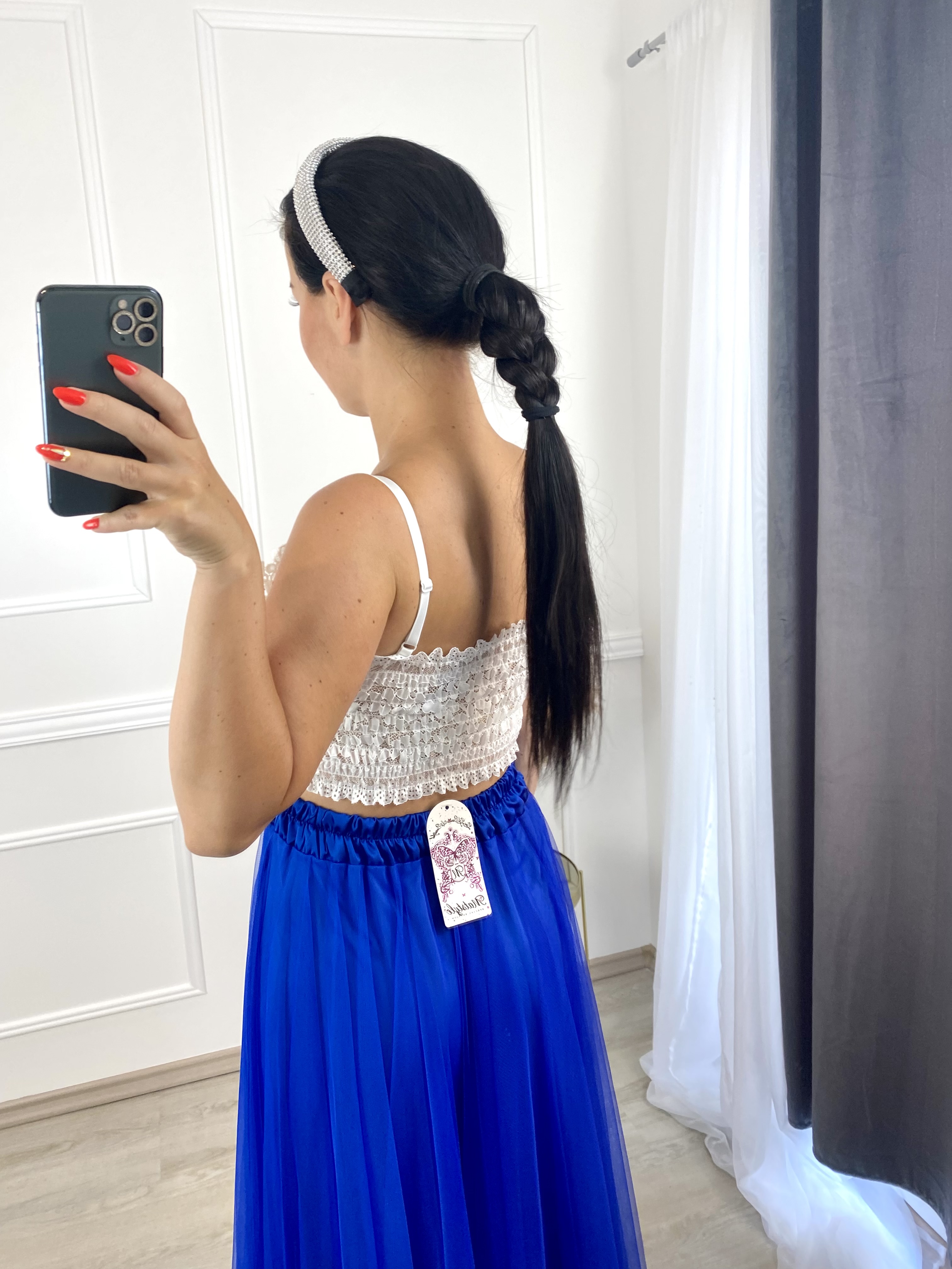 Crop top Silvano/bílý