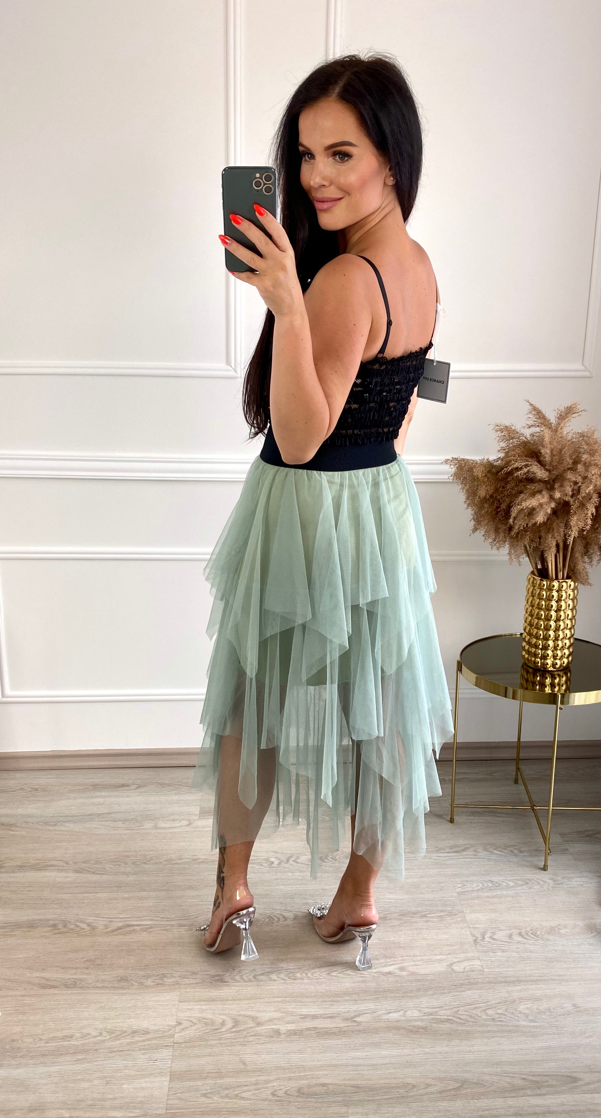 Tylová sukně Secret/sage