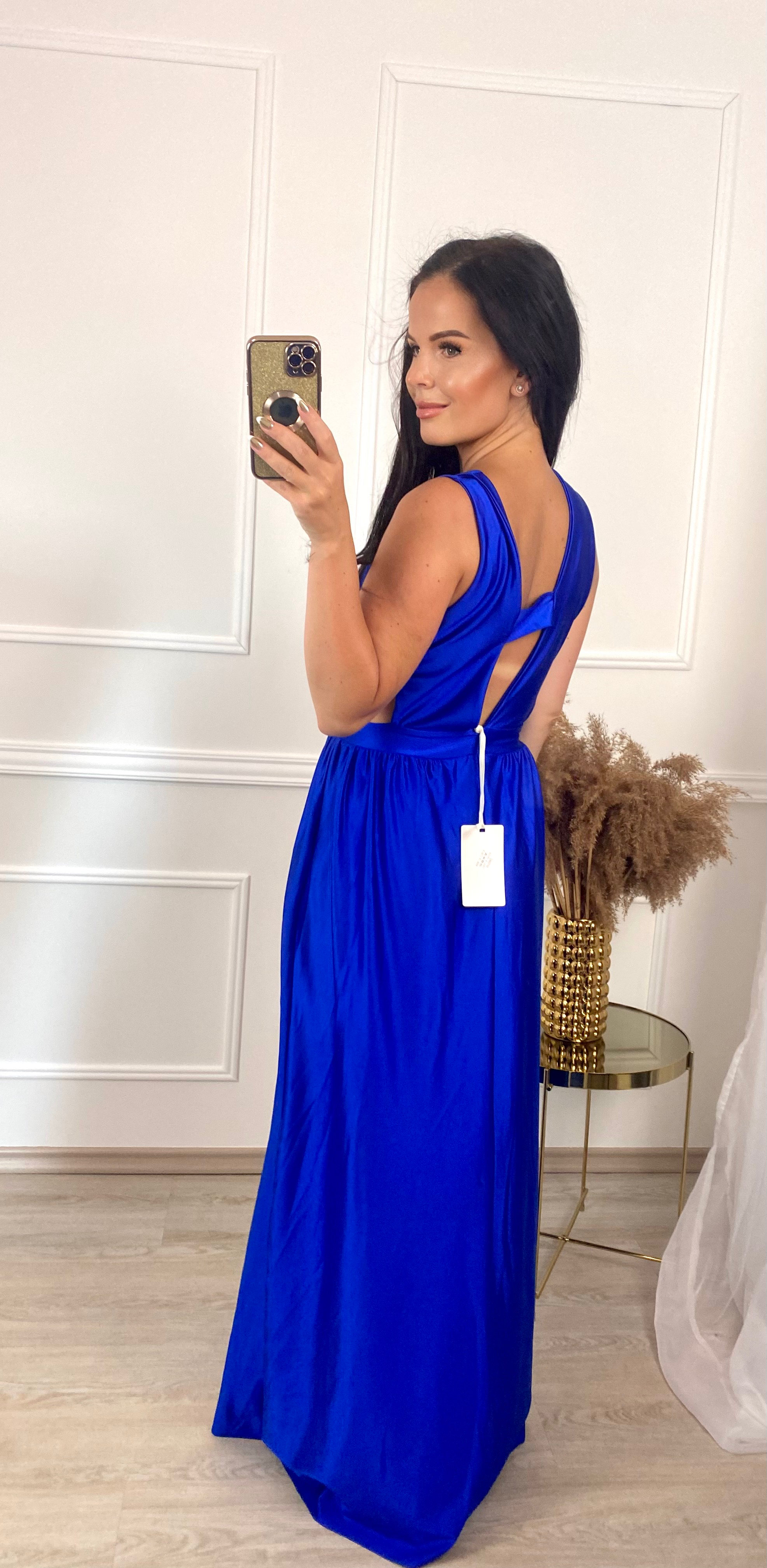 Lycrové šaty Honesty/modré