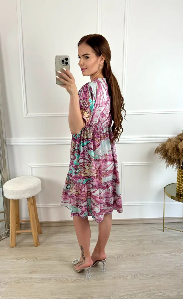 Boho šaty Suzanne/fialové