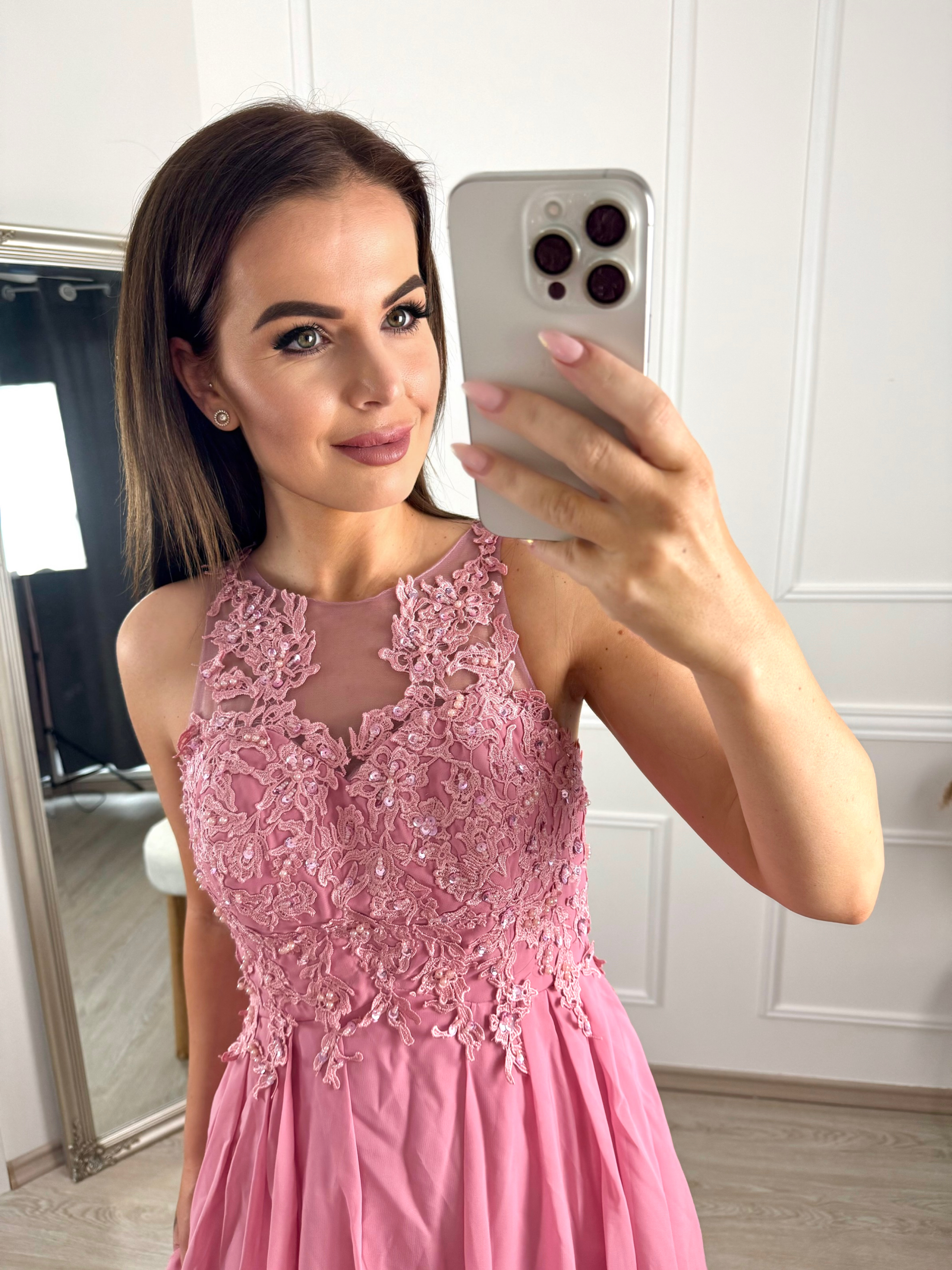 Společenské šaty Virgin/ růžové 34