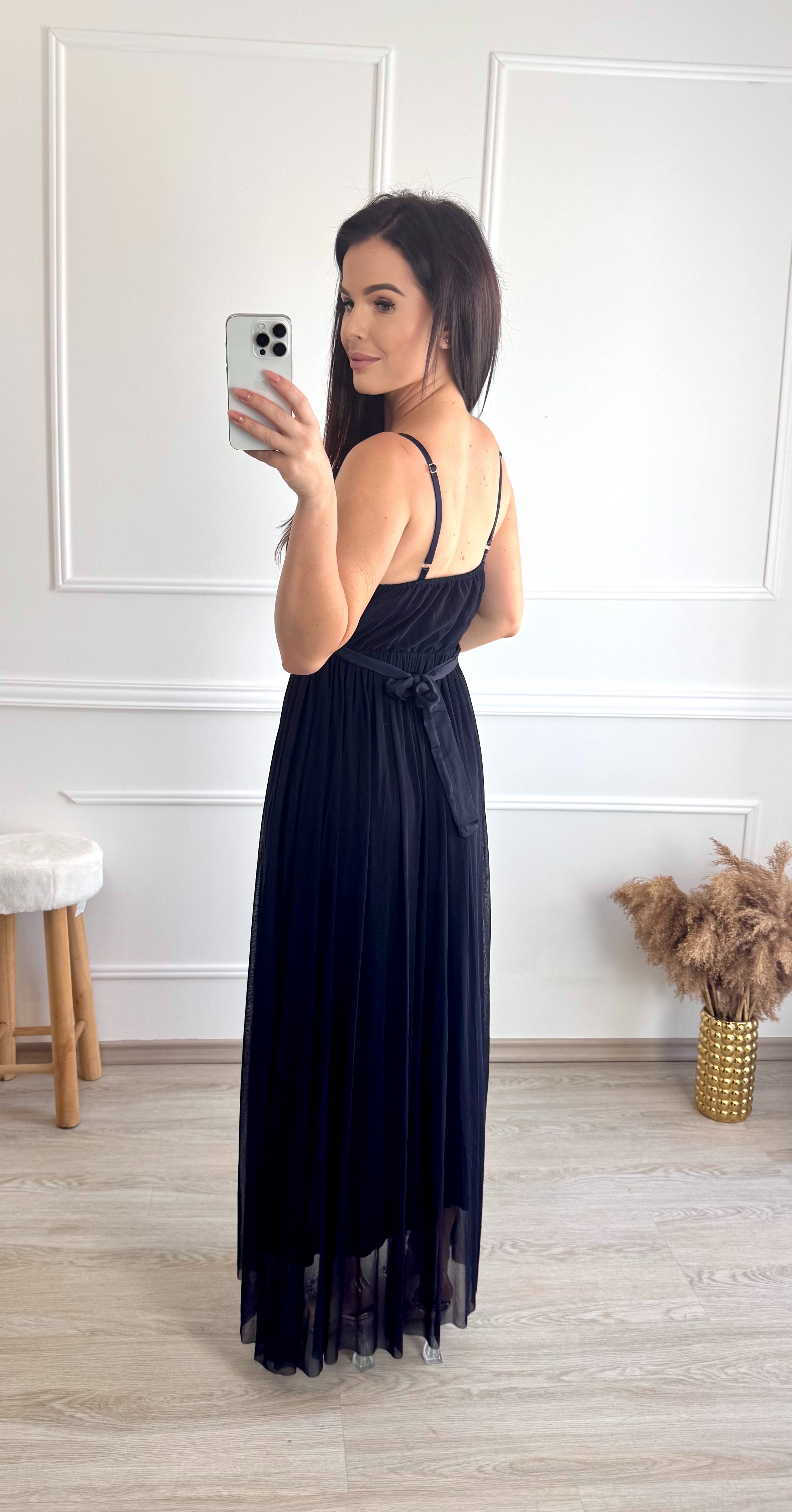 Tylové šaty/ námořnicky modré