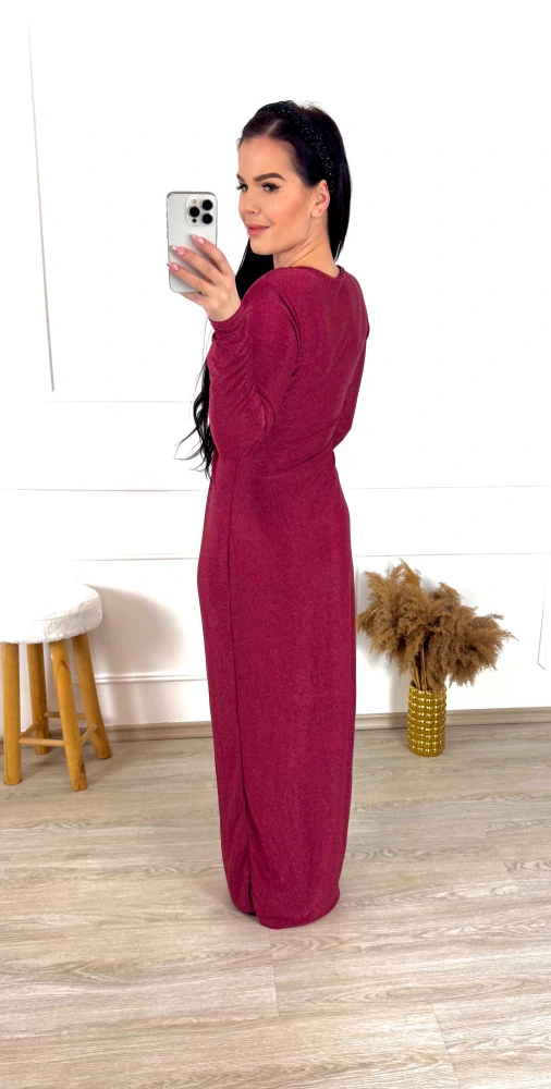 Třpytivé šaty Xenie/ malinové