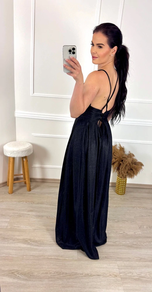 Třpytivé šaty Weris/ černé