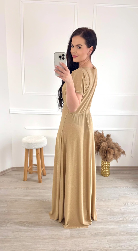 třyptivé šaty Bernie /champagne 