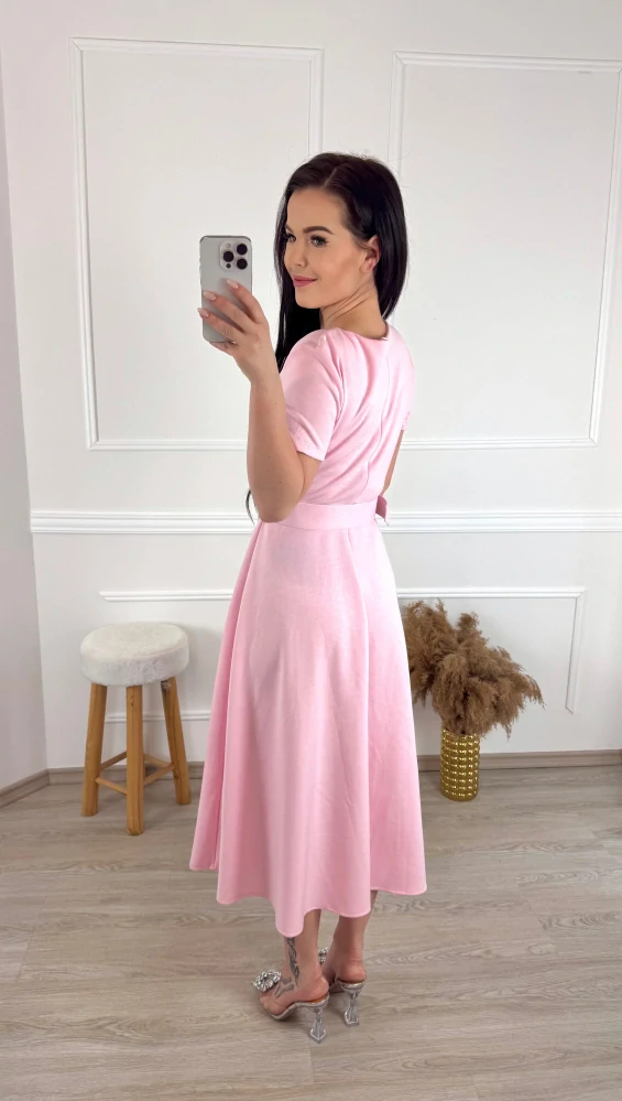 Bavlněné šaty Elis/ růžové