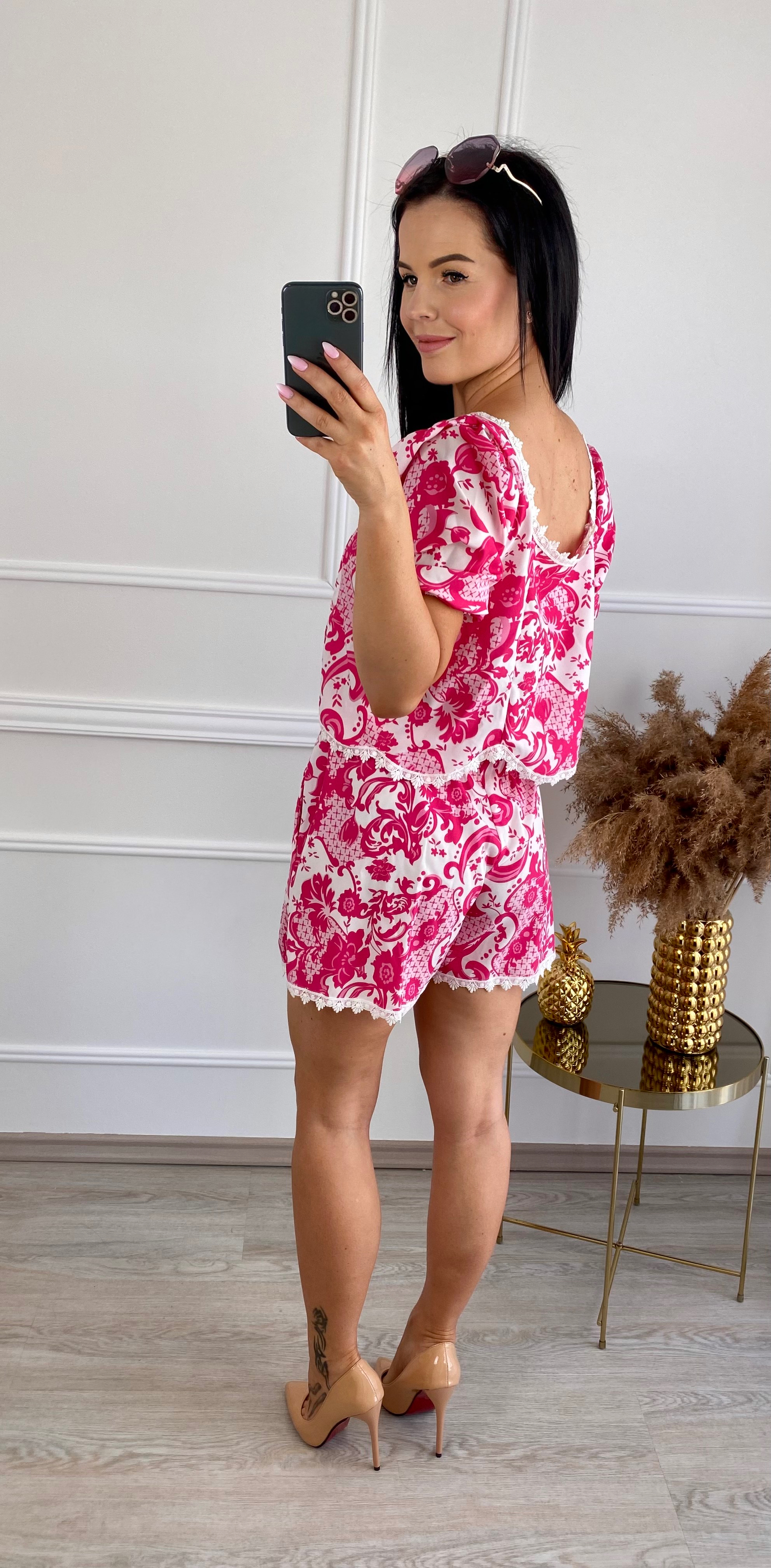 Letní komplet Beach/růžový