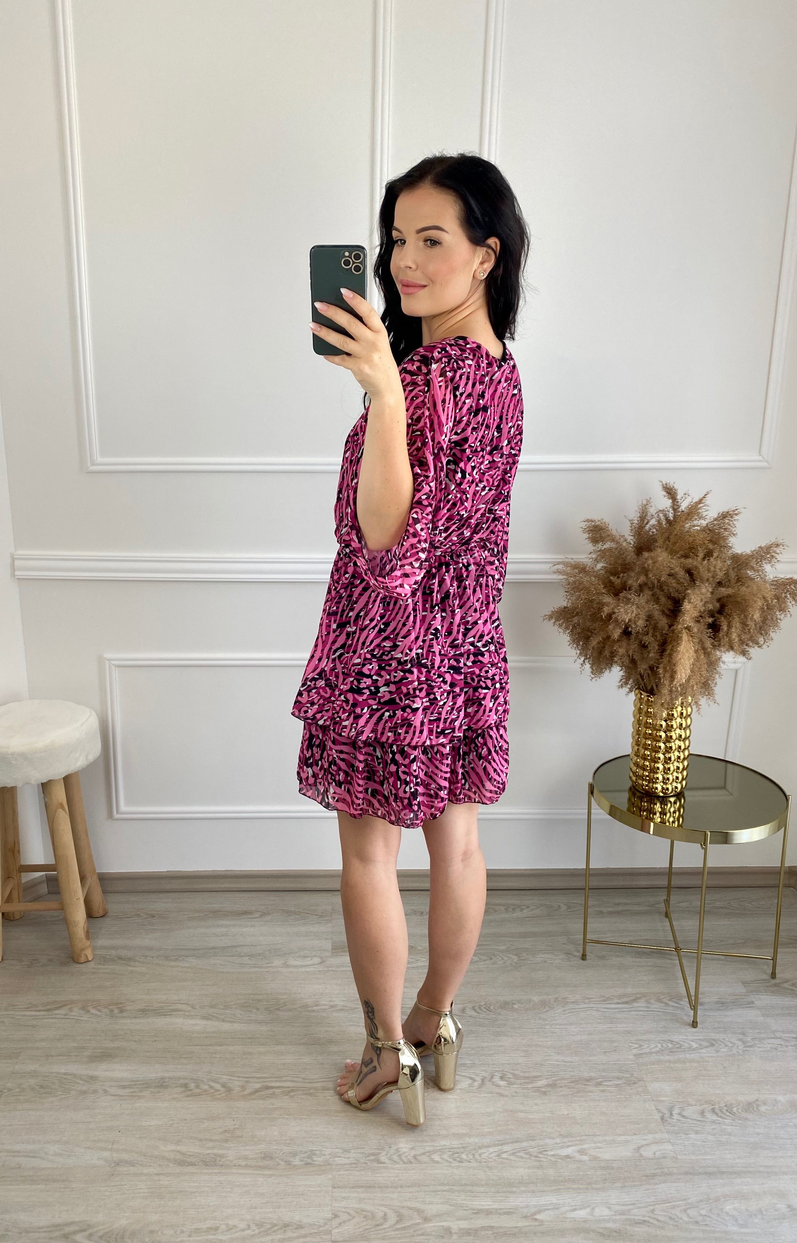 Šifónové šaty Ribs