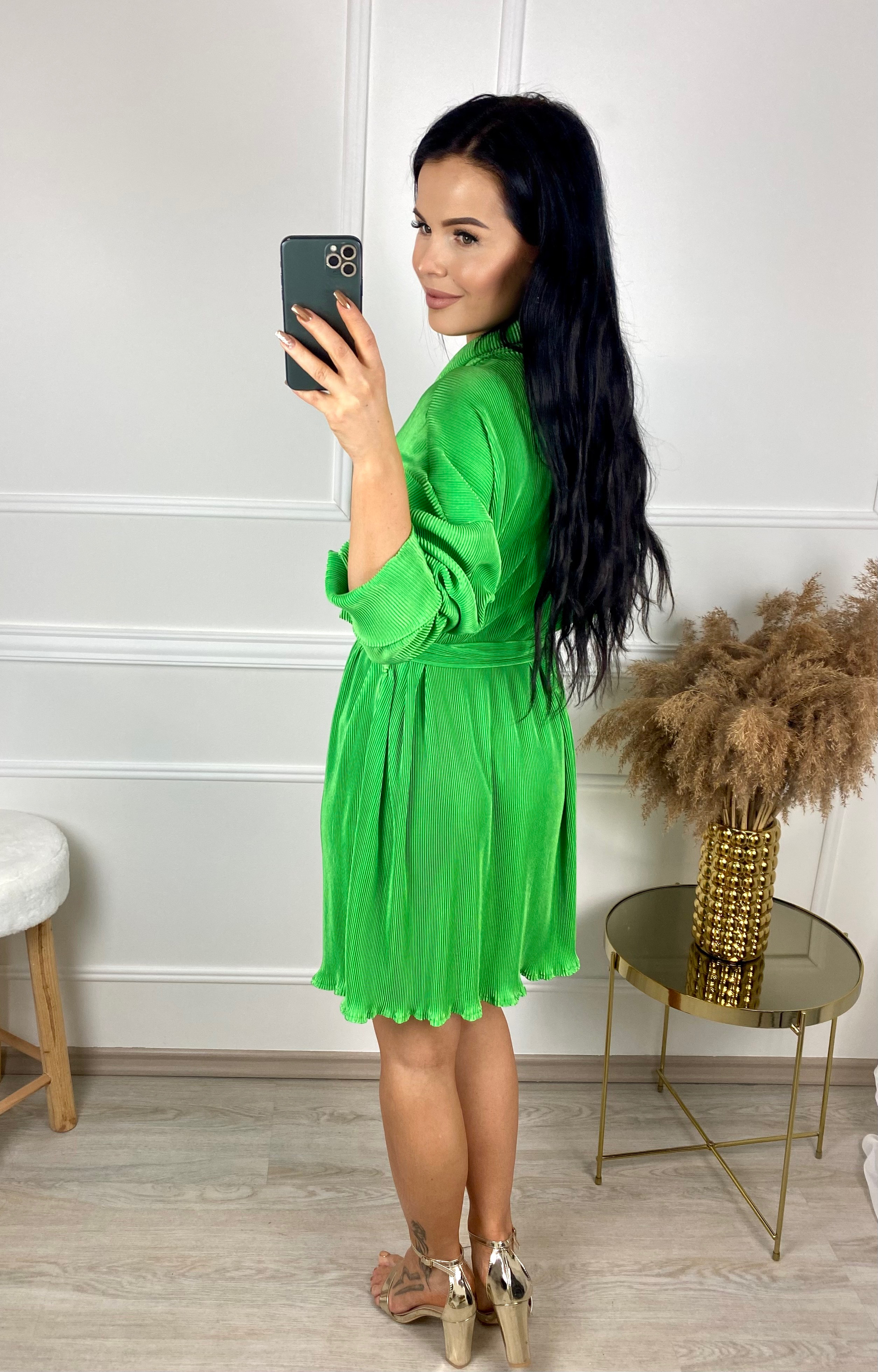 Košilévé šaty Santini/zelené