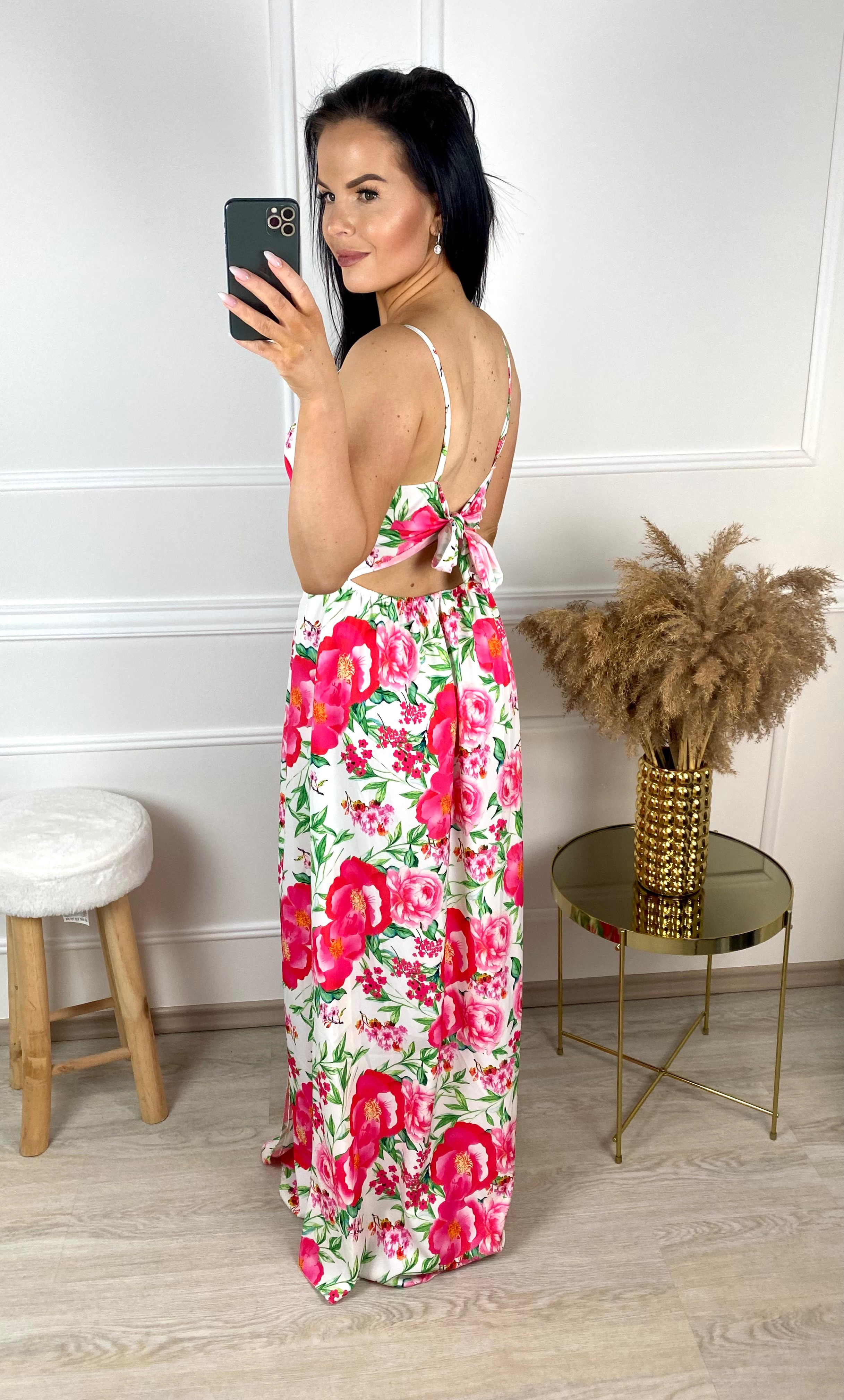 Dlouhé šaty Rosemary/růžové