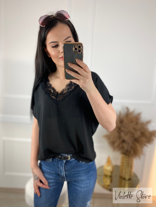 Šifonová tunika Hailey/black