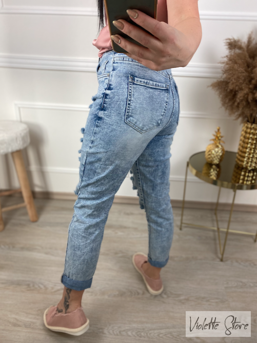 Džíny trhané boyfriend Core