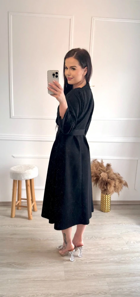 Bavlněné šaty Elis/ černé