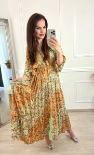 Boho šaty Suzanne/oranžové