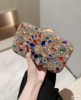 Štrasová kabelka/multicolor