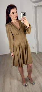 Třpytivé áčkové šaty/ zlaté