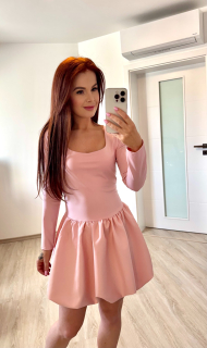 Elastické šaty / růžové 