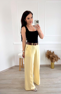 Elegantní kahoty s pukama/ žlutá