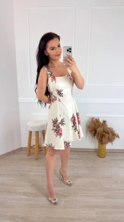 letní šaty Filipa/ bílé