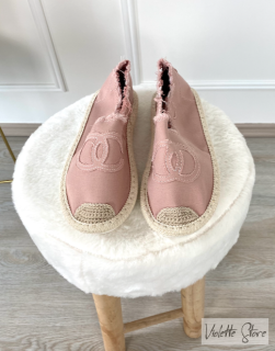 Espadrilky "Chanel" růžové
